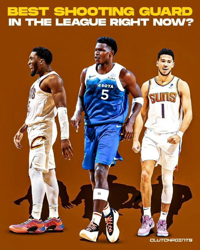 NBA现役第一得分后卫，爱德华兹、米切尔、布克，你会选谁？

华子：
上赛季场均