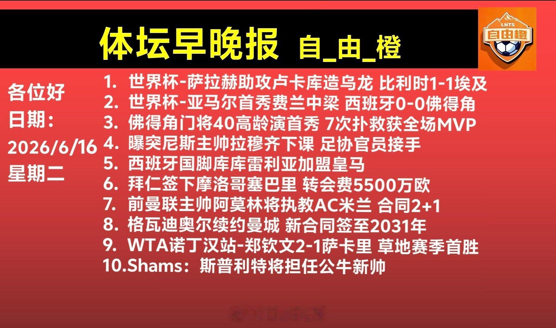 体坛早晚报体坛周报自由橙