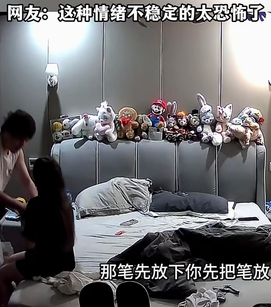 男子发视频称：女友每次和他吵架，都用笔尖扎自己脖子。已有多次用这样极端的方式，威