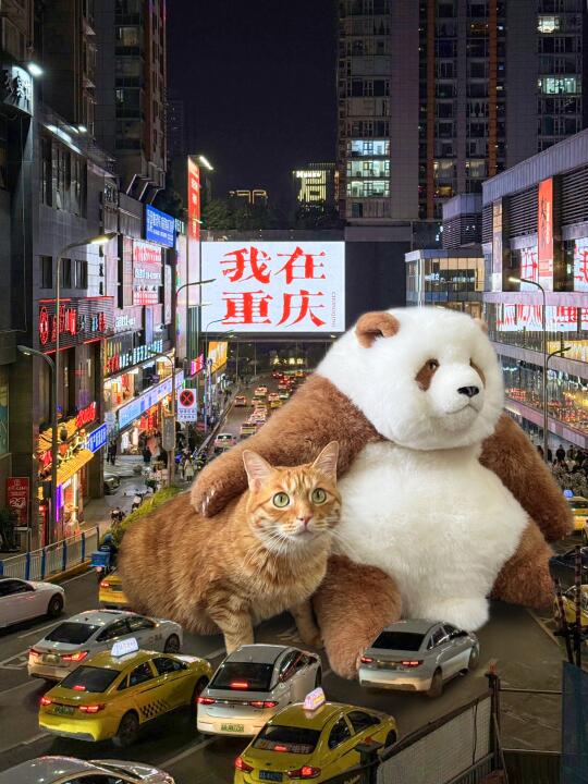 老七，你脚挡人车了…