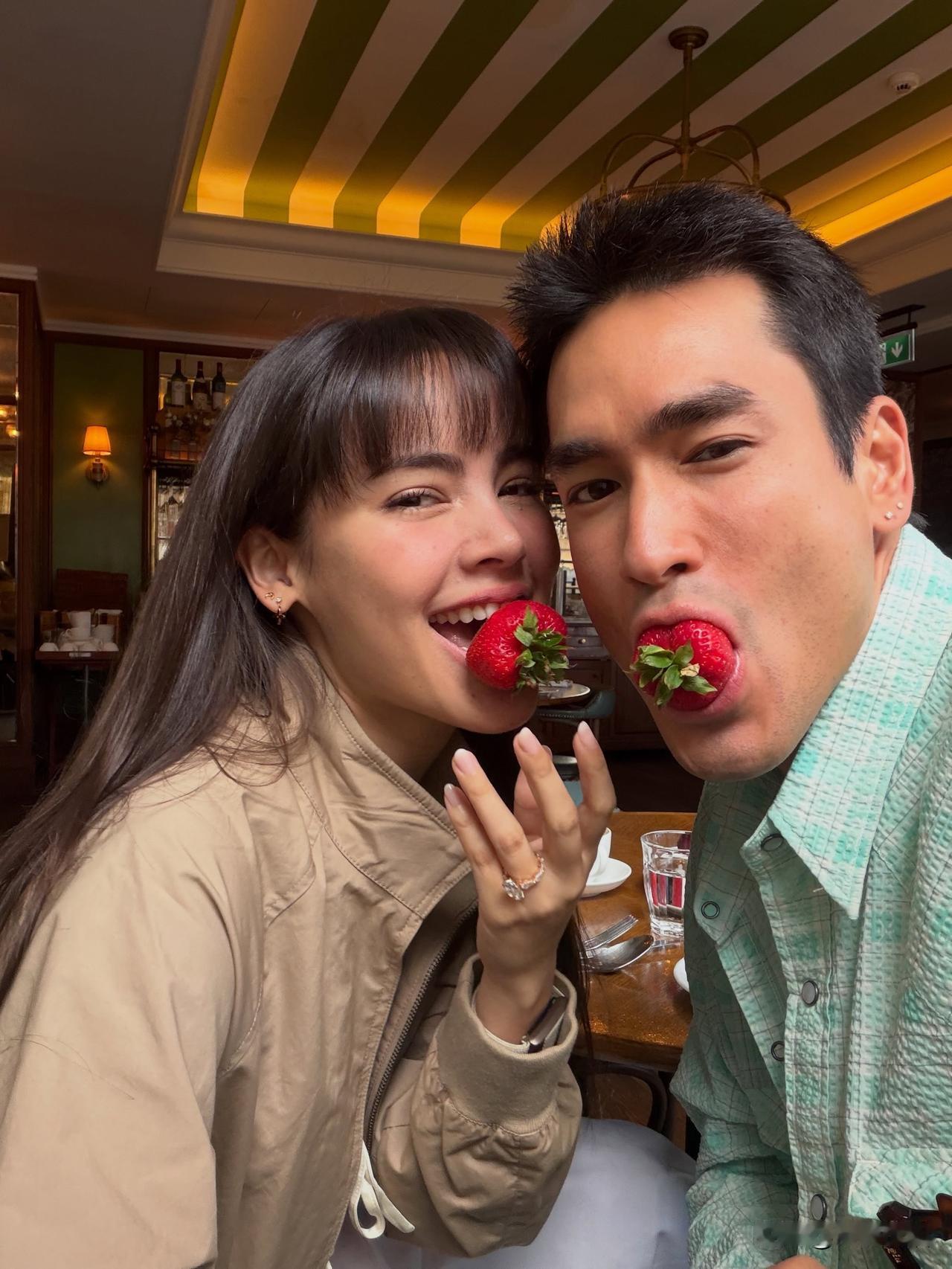 蜜月中的Nadech、Yaya。。🌙🌙