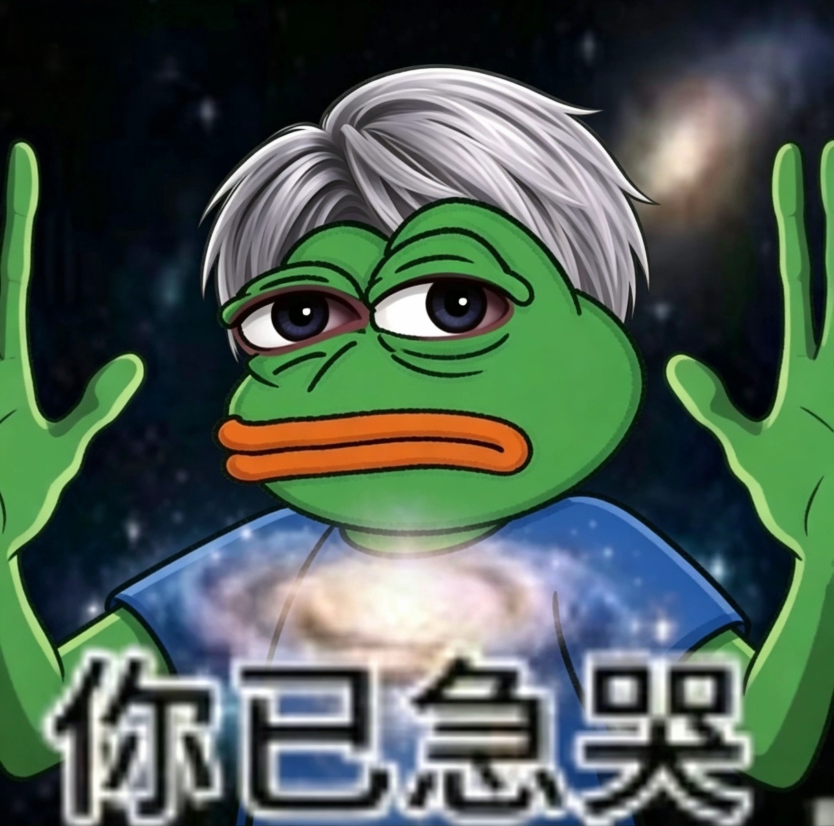 沈星回 悲伤蛙表情包分享😜恋与深空壁纸｜搞笑表情包｜实用表情包｜抽象表情包｜无