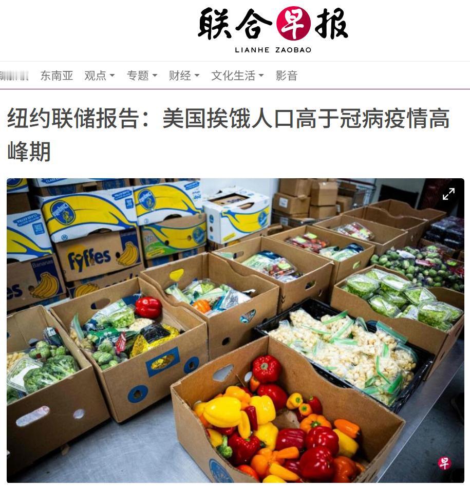 原来美国也有人挨饿，世界第一大国，人均GDP8-9万美元的国家,怎么会有人吃不上