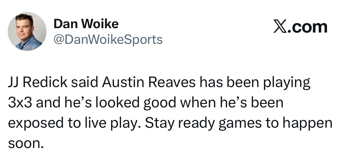 雷迪克谈伦纳德是否出战： 我们认为所有人都会出战对阵湖人的比赛。 雷迪克表示，里