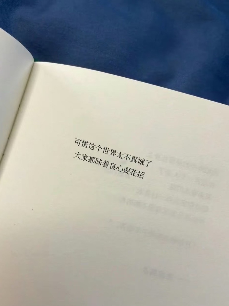 人到一定年龄 就开始本能排斥所有的虚情假意 那些言不由衷的寒暄 表里不一的敷衍 