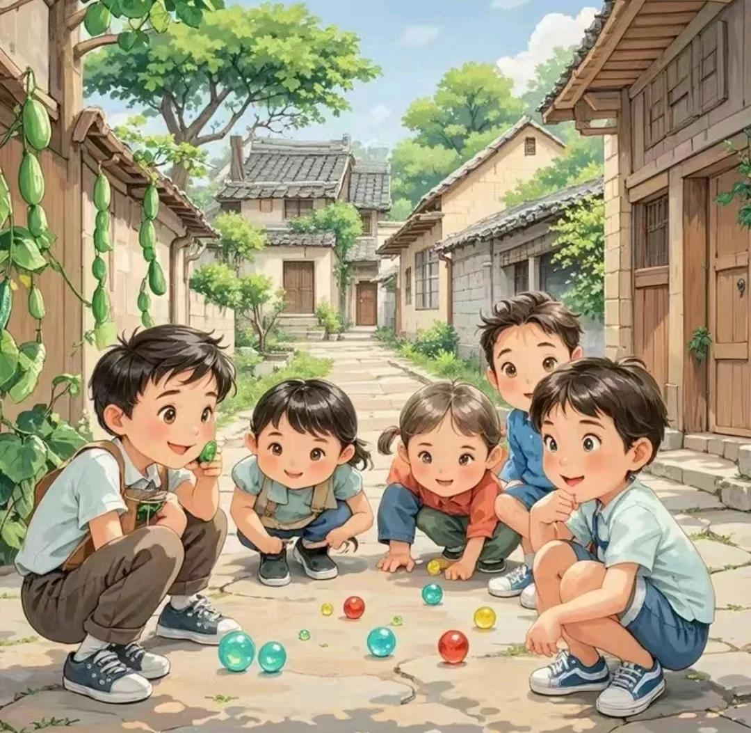 小时候没有网络，没有手机，口袋里也没有钱，但是真的很快乐！[耶][耶]