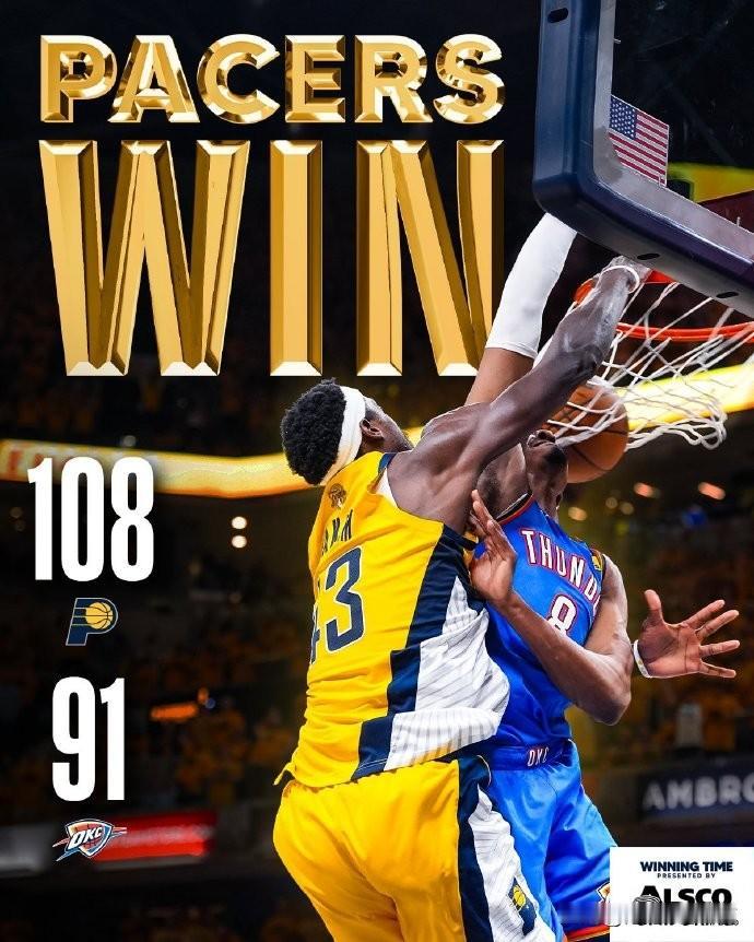 NBA总决赛：步行者3-3拖入抢七！
北京时间6月20日，刚刚结束的2025NB