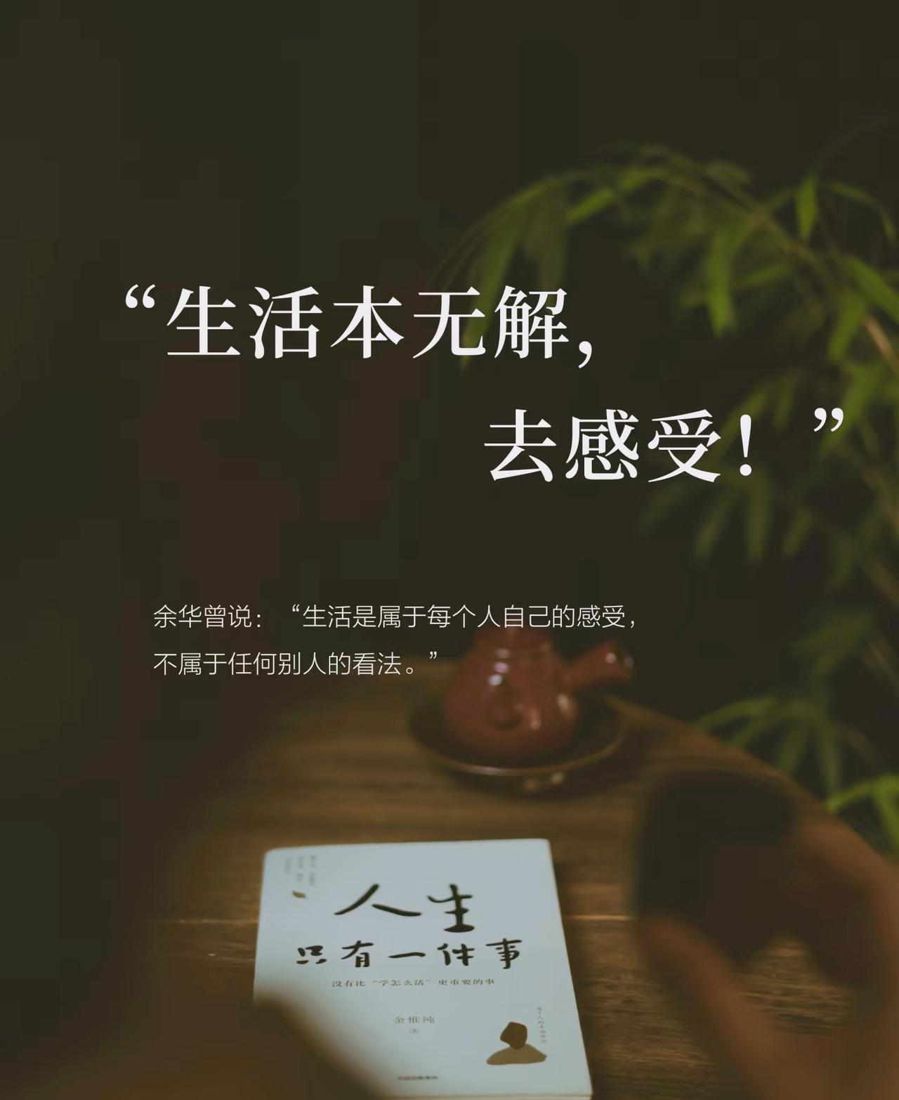 不是每件事都要有意义，生命需要纯粹的东西
杨绛先生曾说：“人生就是一场体验，请你