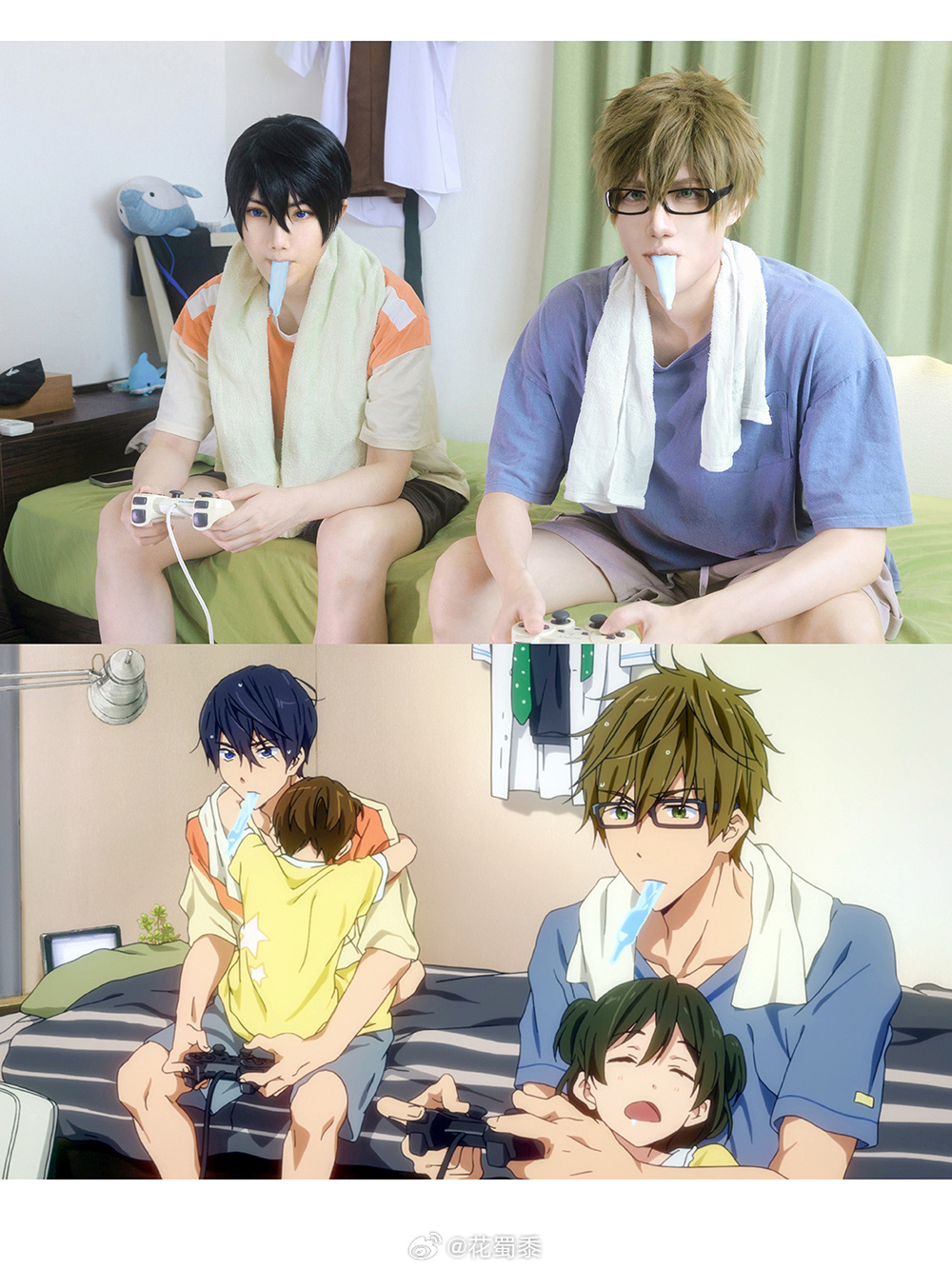 #真遥[超话]# 🐬💙お誕生日おめでとう！一些日常碎片-橘真琴七濑遥#真遥#