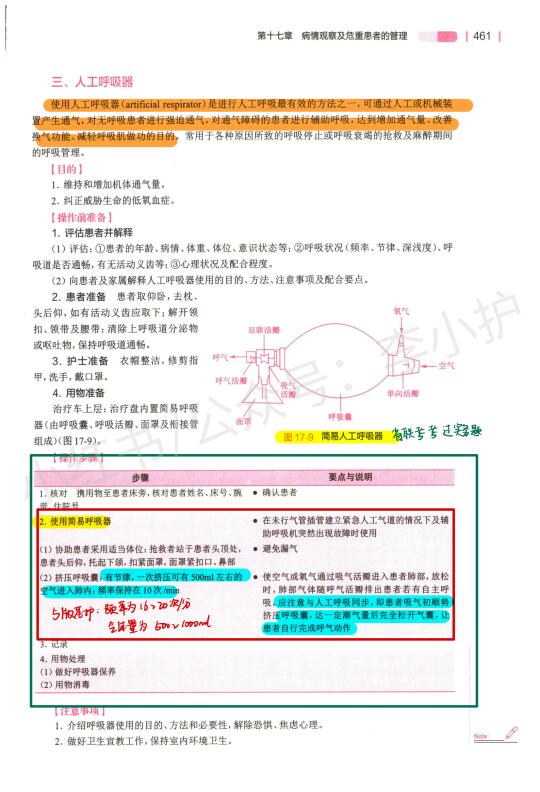 3.29事业编联考护理大题｜简易呼吸器