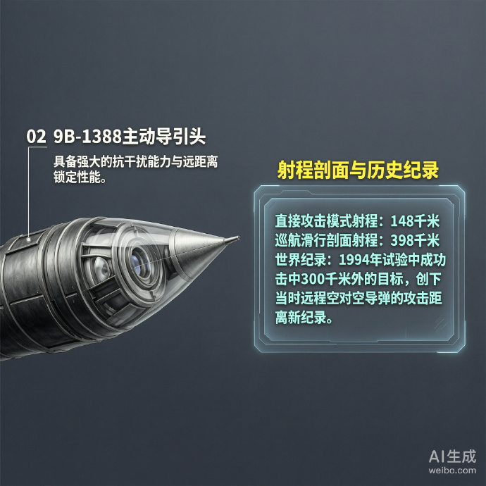 军事ai新视野 俄罗斯R-37空对空导弹R-37导弹是苏联研制的远程空对空导弹，