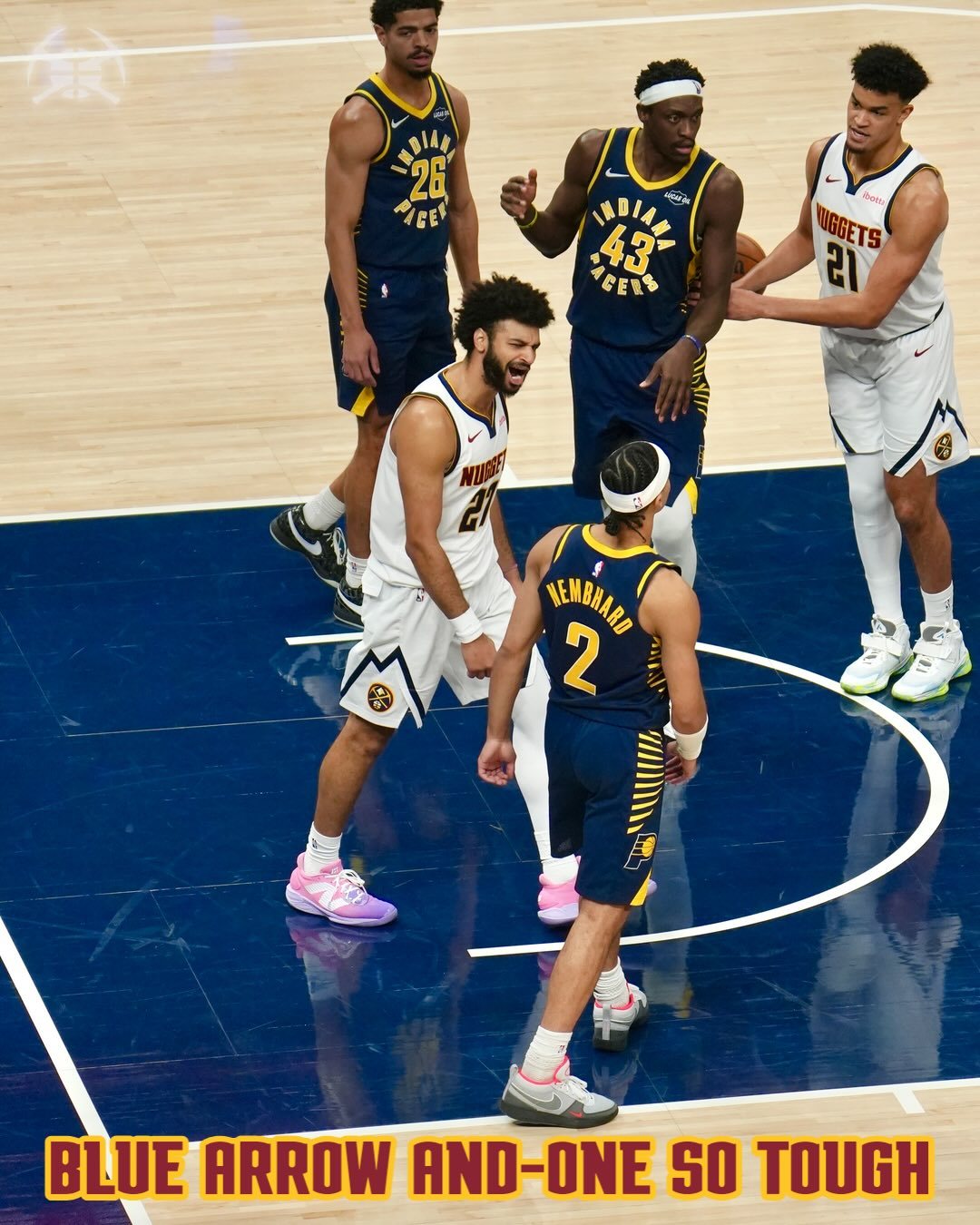 可以吹一下今天的穆雷。——全场比赛，穆雷出战36分钟，25投19中（其中三分11