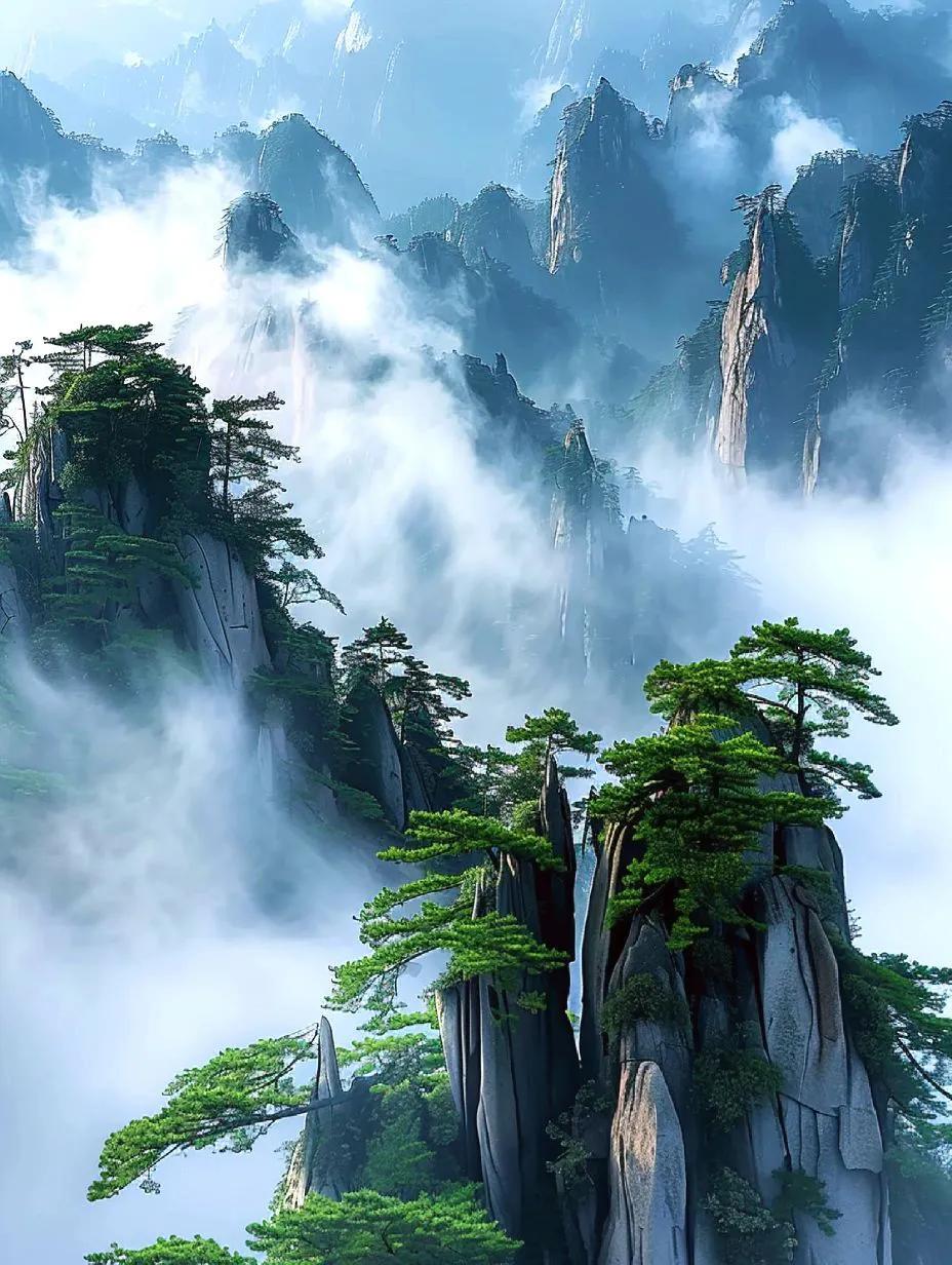 #上联：马无夜草马不肥，诚邀下联#
《雾中山中雾》
雾起苍山隐翠颜，山中缥缈似仙