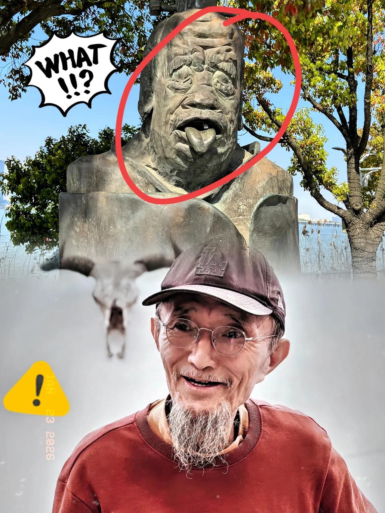 老子像被拆除，我敢说今天最痛心的人，莫过于创作者田世信教授。
 
田教授此番设计