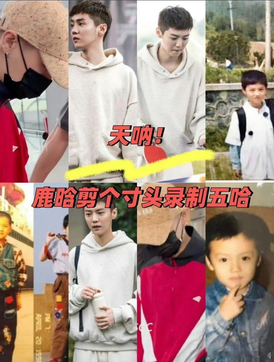 鹿晗剪寸头了，这下更像男大了吧？ 