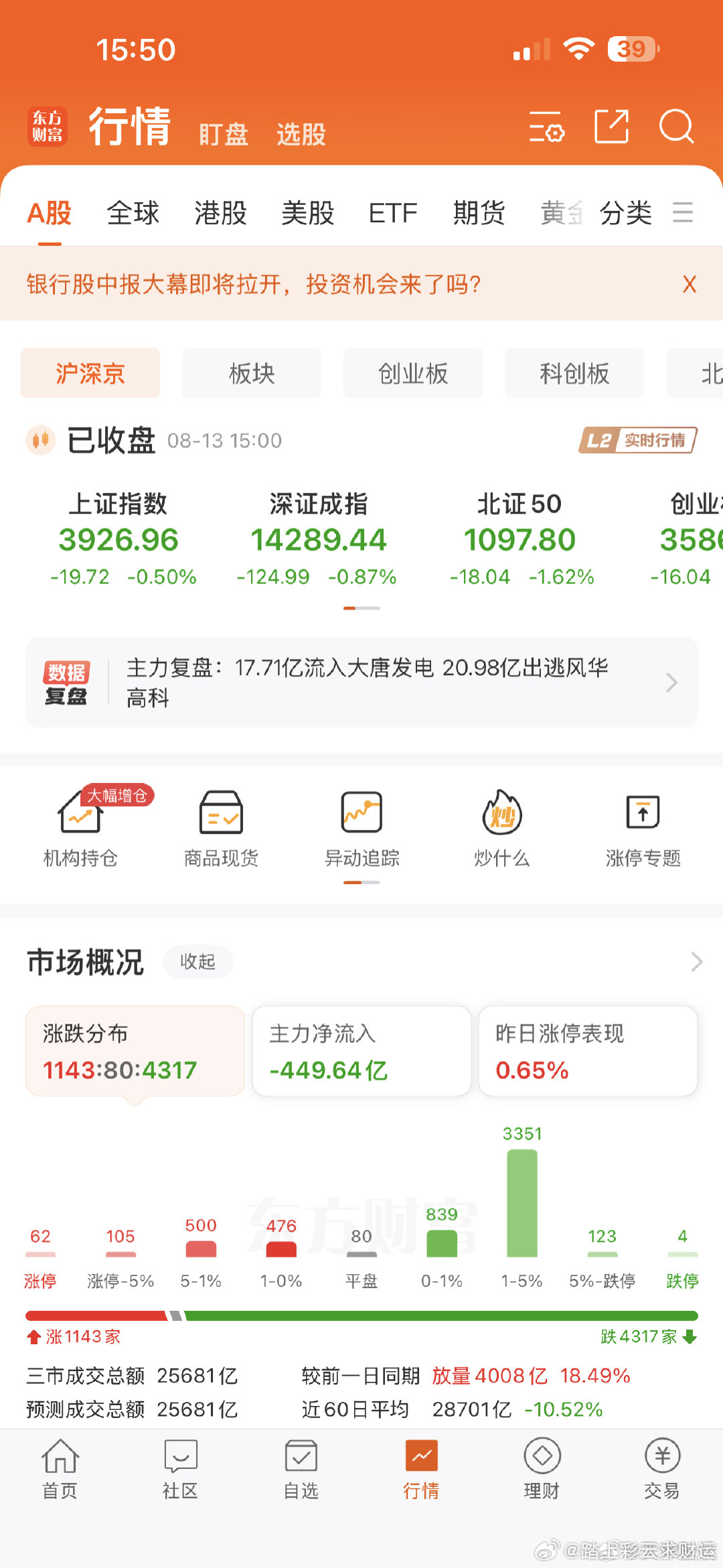 没见到啥利空消息，也没小作文，外围走势涨跌都正常，A股下午跳水这么丝滑，这是啥原