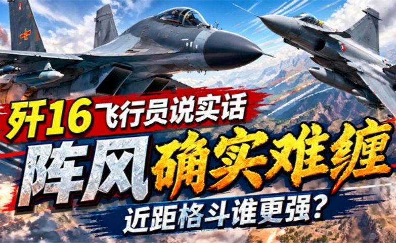 歼16飞行员说实话，阵风确实难缠，近距格斗谁更强？