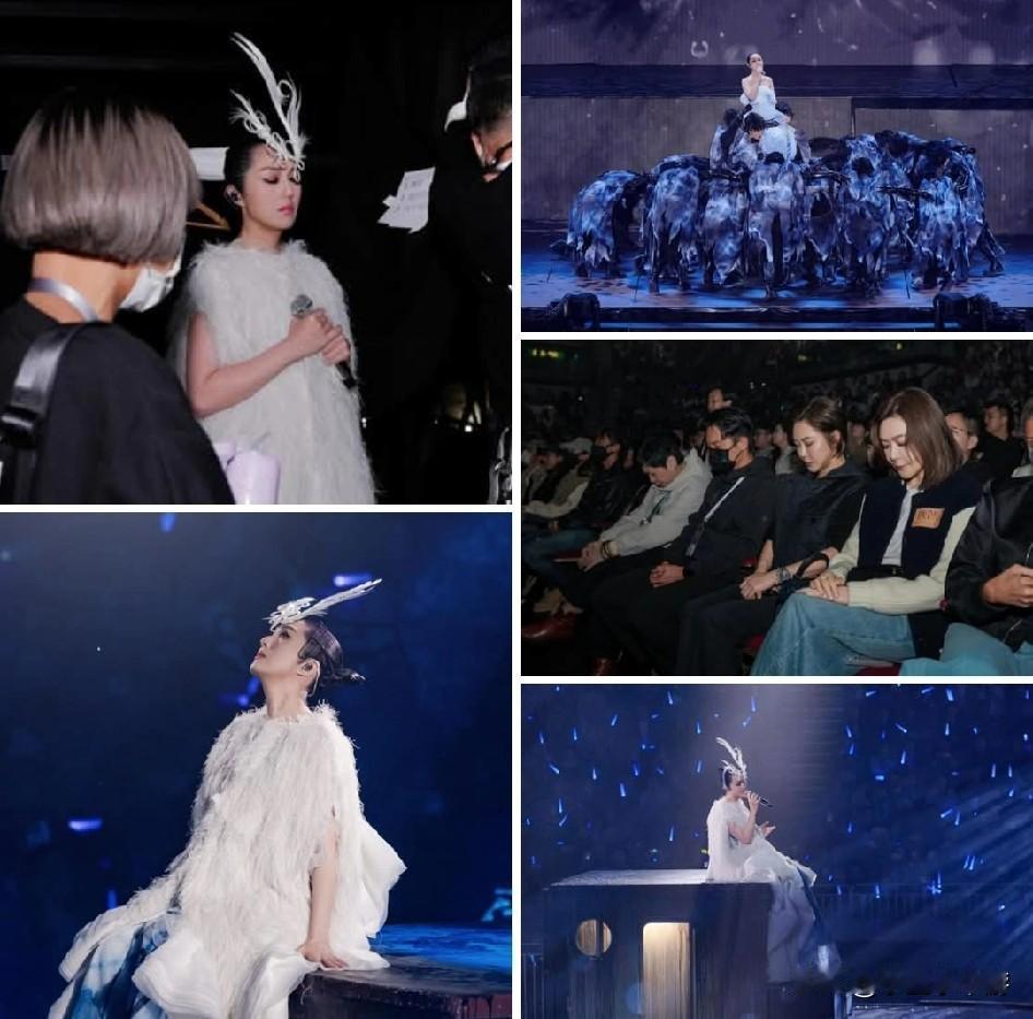 中国香港艺人杨千嬅首场个唱 全场默哀1分钟！
演唱会于8时15分开始，杨千嬅带领