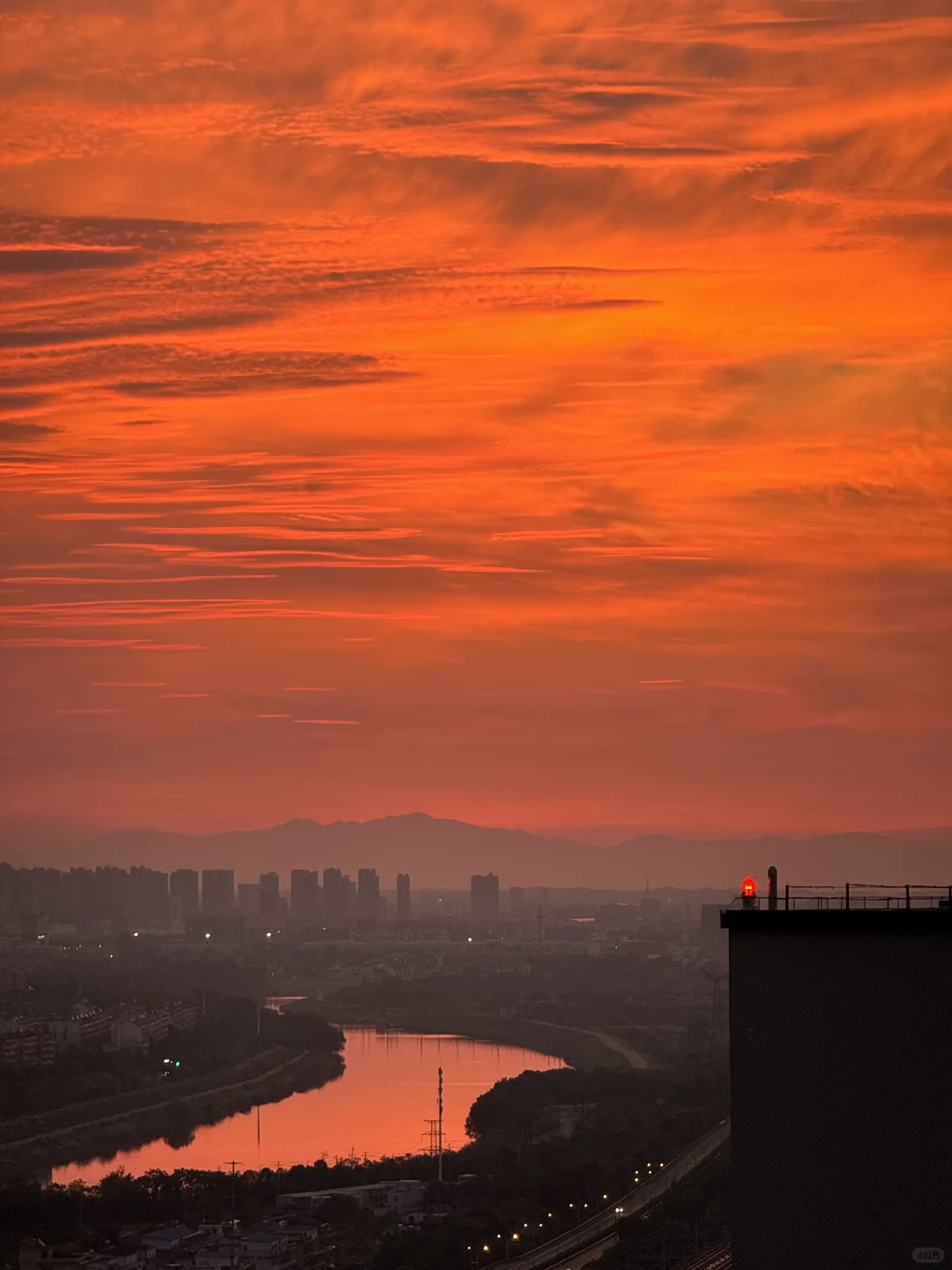 长沙今早的朝霞