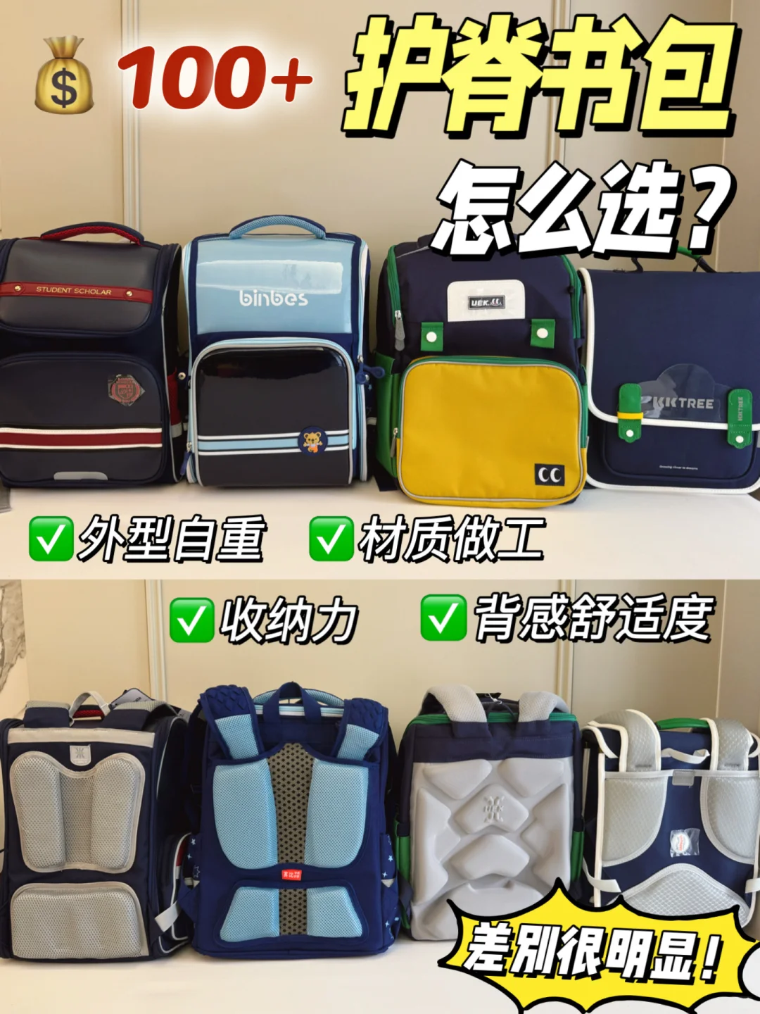 开学季|小学生百元护脊书包真实测评🔥
