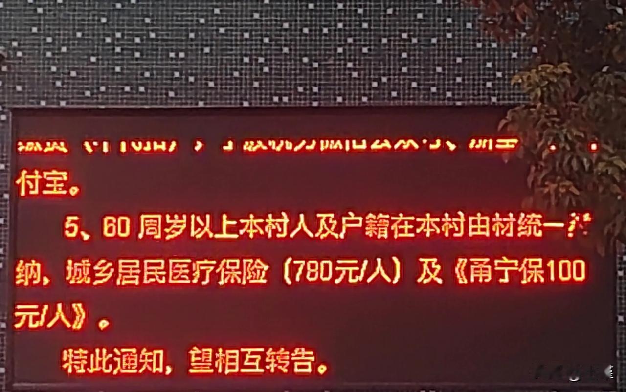 有些村庄福利还挺好，帮每个60周岁的老人都交了医保，每年还都有两次免费旅游，逢年