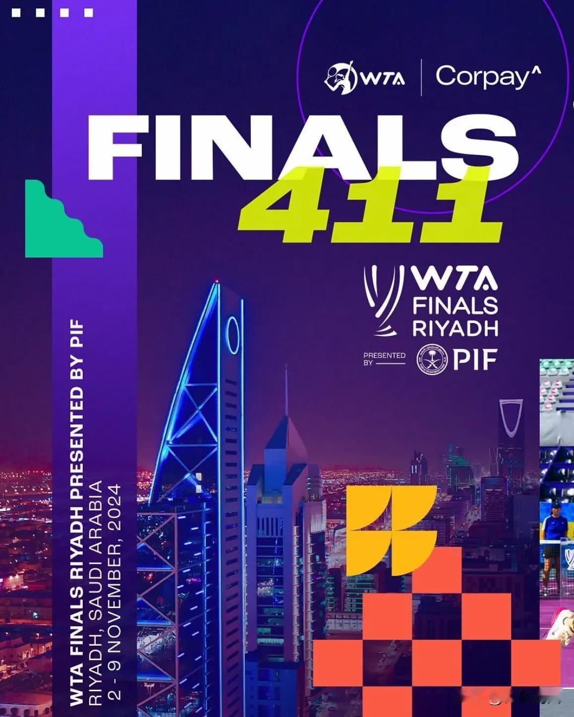 #利雅得年终总决赛# 今晚开打，有关的单打比赛小结：
卫冕冠军斯瓦泰克
每赢一场