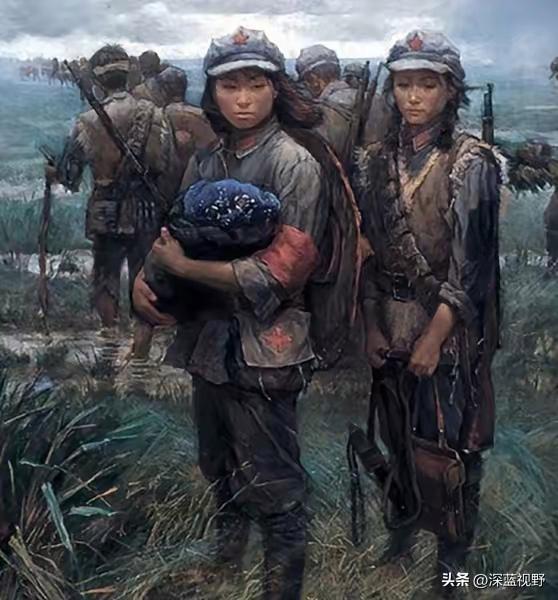 我读过一本书，是老红军回忆录。她们女同志因为饥饿寒冷，很多不来例假了，没饭吃，洗