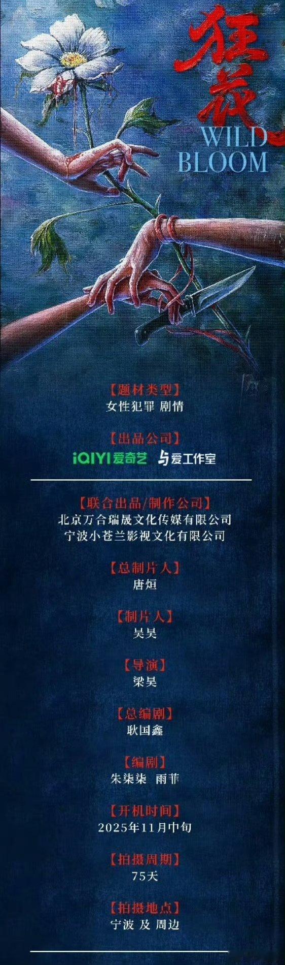 狂花王珞丹宋茜王子文王珞丹、宋茜、王子文 ​领衔主演《狂花》王珞丹宋茜王子文领衔