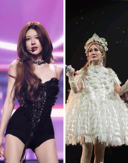 舞台上的两位女神，一黑一白，惊艳四座！