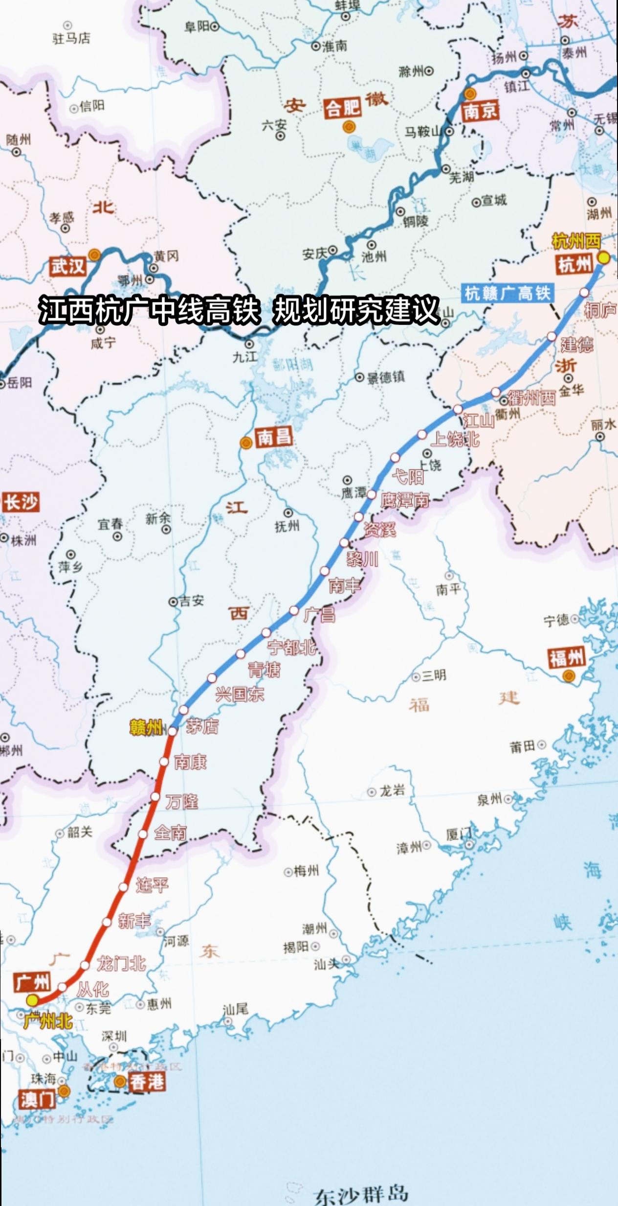 杭州湾城市群与广州都市圈一直以来能构建长三角经济圈与粤港澳大湾区 经济来往联系，