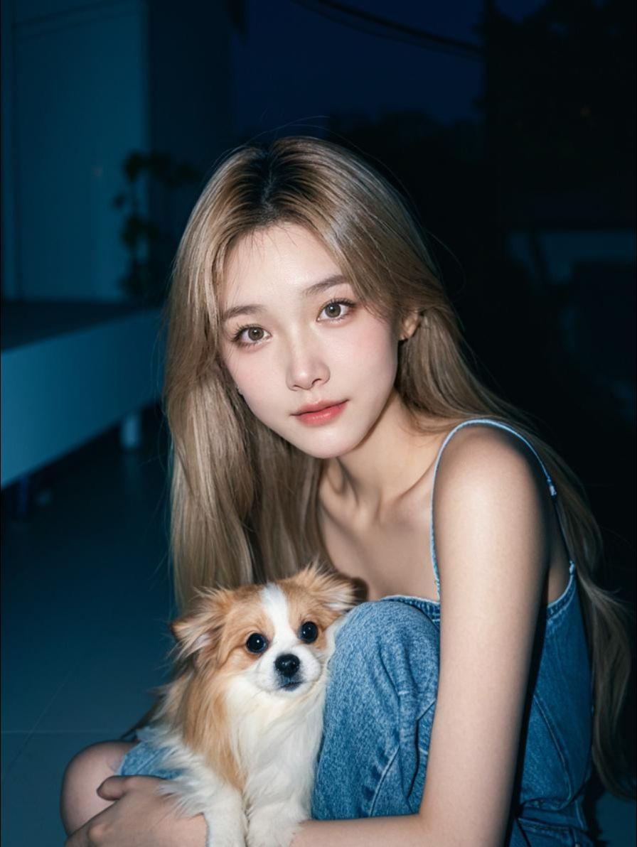 AI蓝调初影 请把ai证件照这妆焊在我脸上