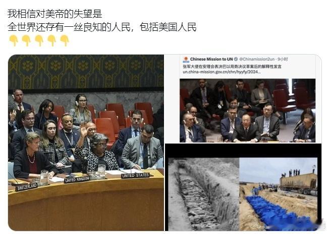 #巴以冲突# 网友：全世界还存有一丝良知的人民，包括美国人民。#黄媒不会说的真相