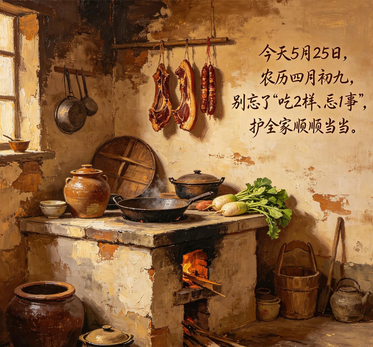 【今天5月25日（农历四月初九）！牢记“吃2样、忌1事”，老规矩别当耳旁风，顺当