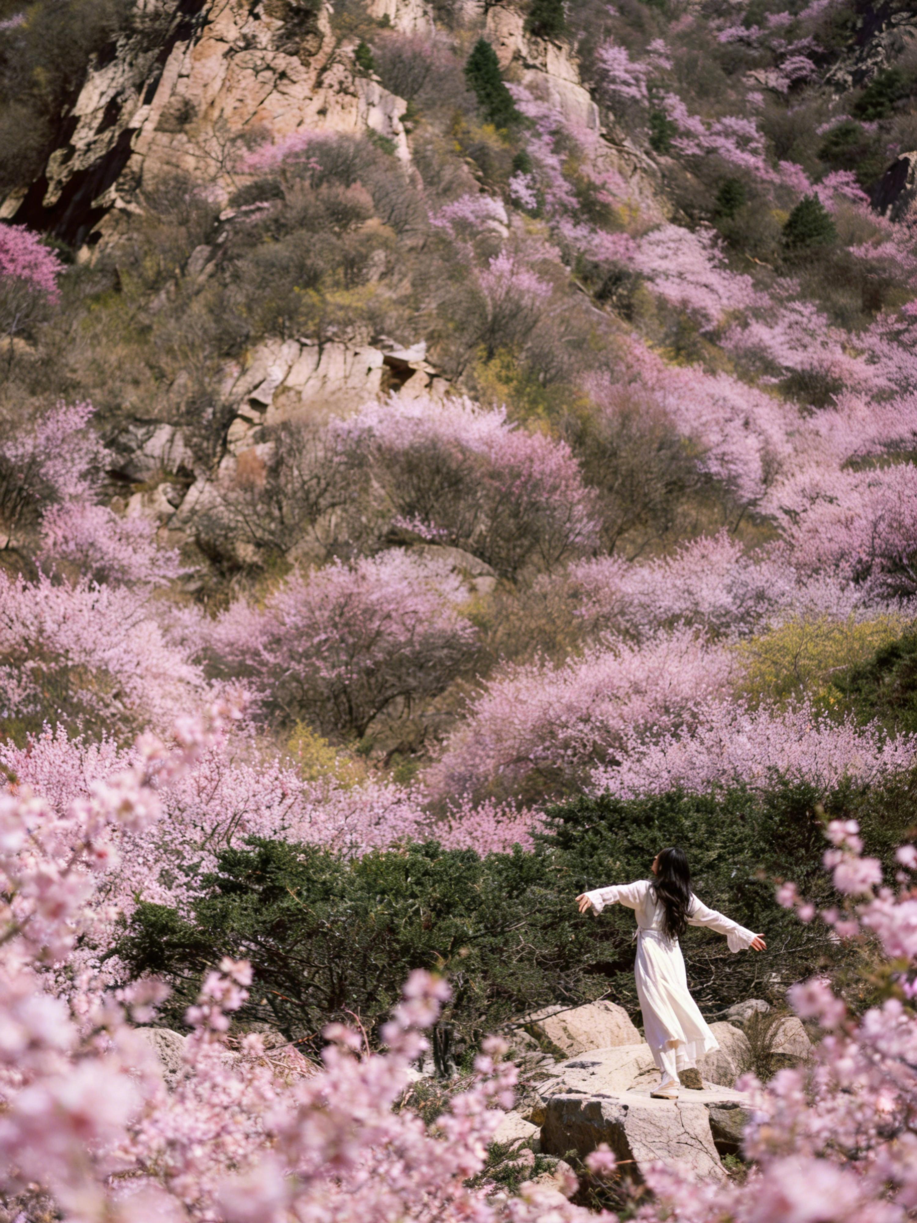不出西安的小林芝🌸26年赏桃花时间已定。看不到林芝的桃花，3月中下旬...