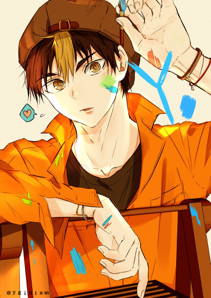 「排球少年」全员粉刷匠，帅了！！_(´ཀ`」 ∠)TWI.ygintam ​​​