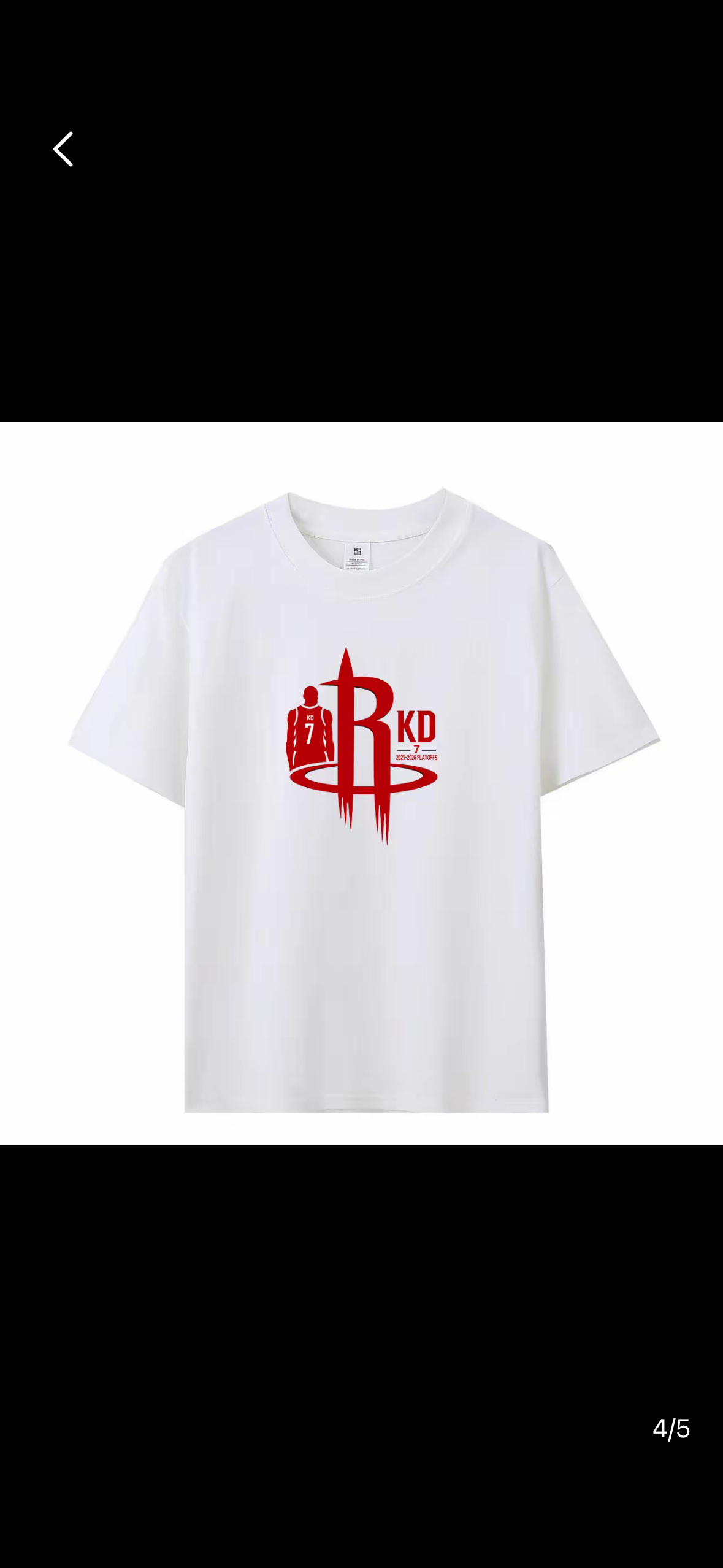 火箭25-26赛季，季后赛定制款短T已经上架抖音橱窗。两款设计，价格很厚道，质量