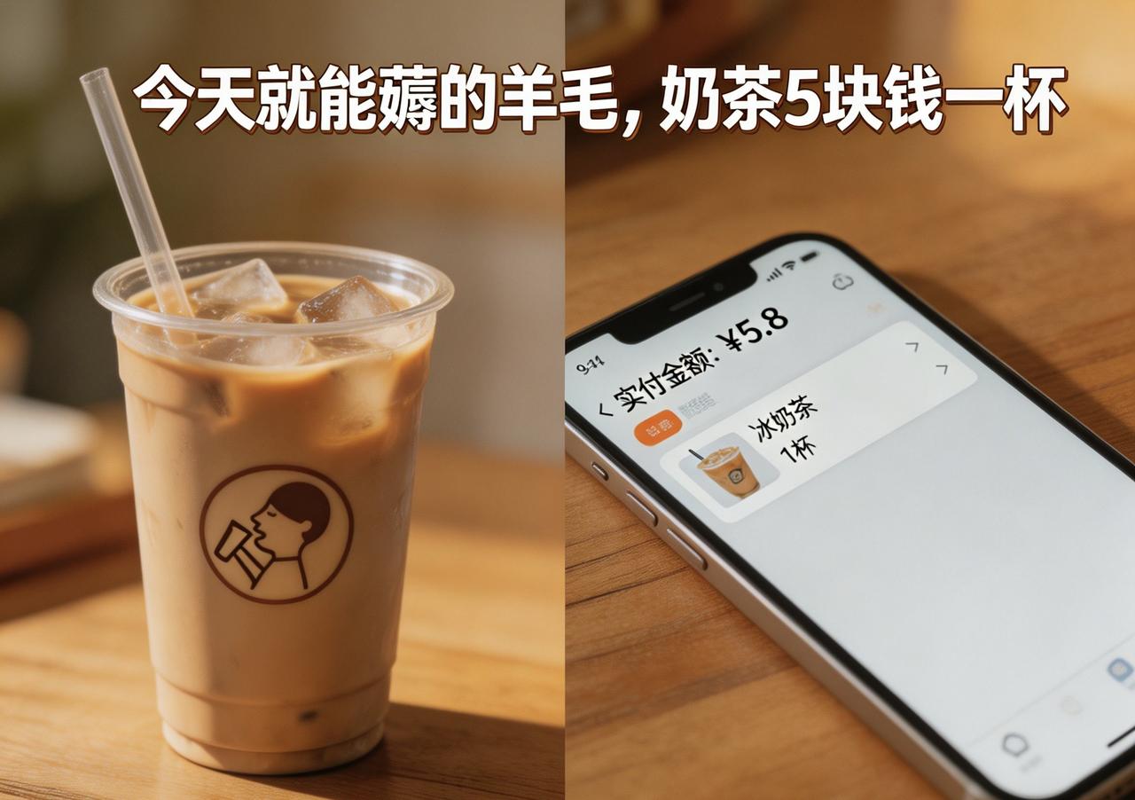 月薪 4500，夏天想喝杯冰奶茶都得算算价钱。
这两年把各大平台的羊毛试了个遍，