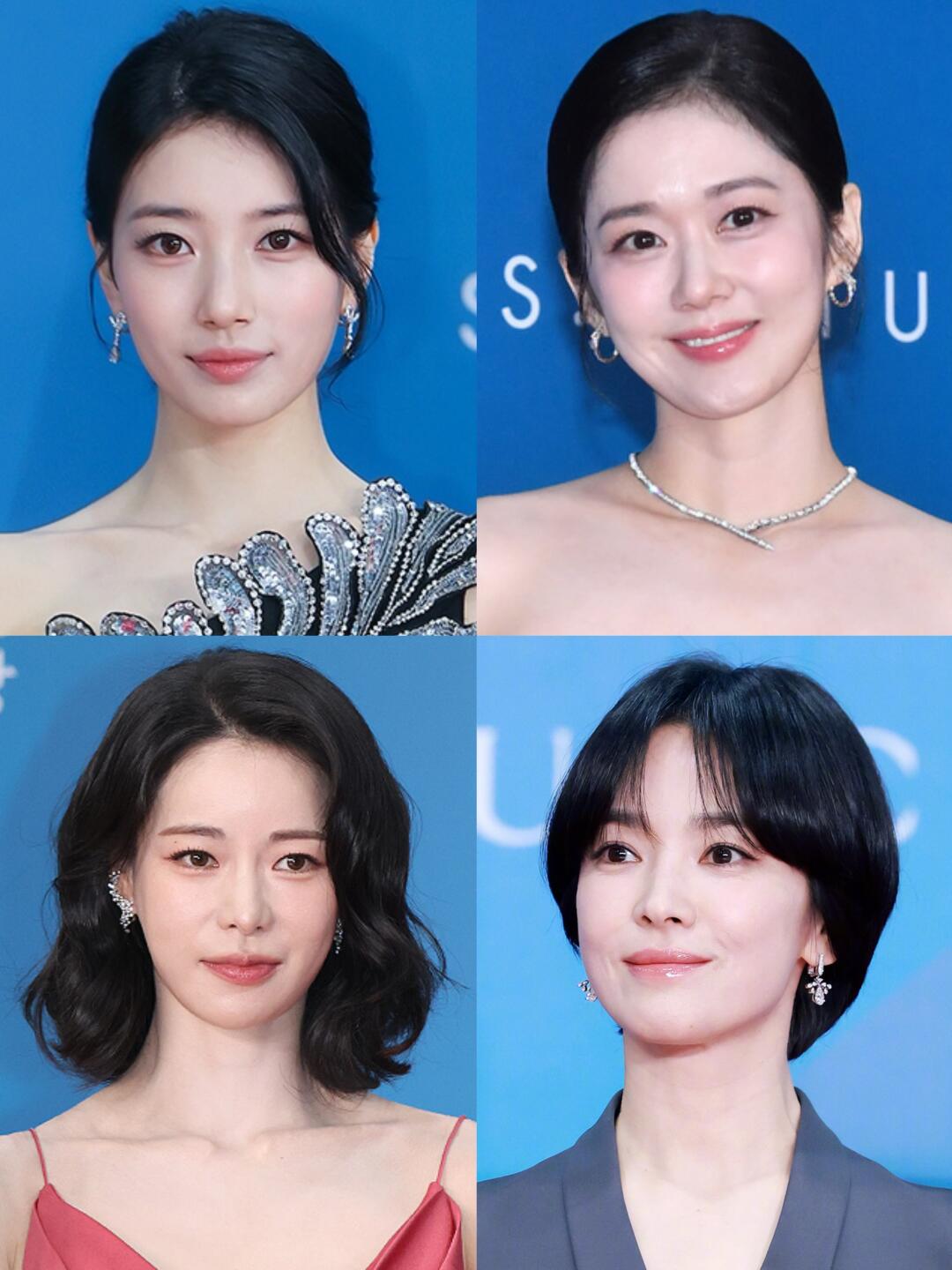 来看看30位韩国明星百想红毯怼脸生图！