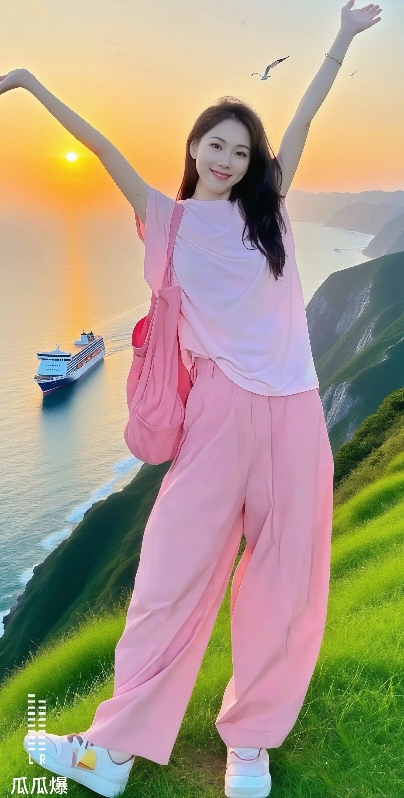 粉色多巴胺 夏天该有的样子  美不美你们说了算  夏日清爽穿搭  梨形身材穿搭