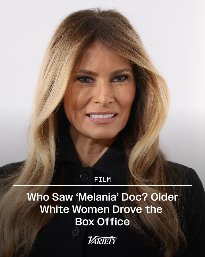 《综艺》消息，梅拉尼亚个人纪录片的观众群以年长白人女性为主。观众调研显示，该片的