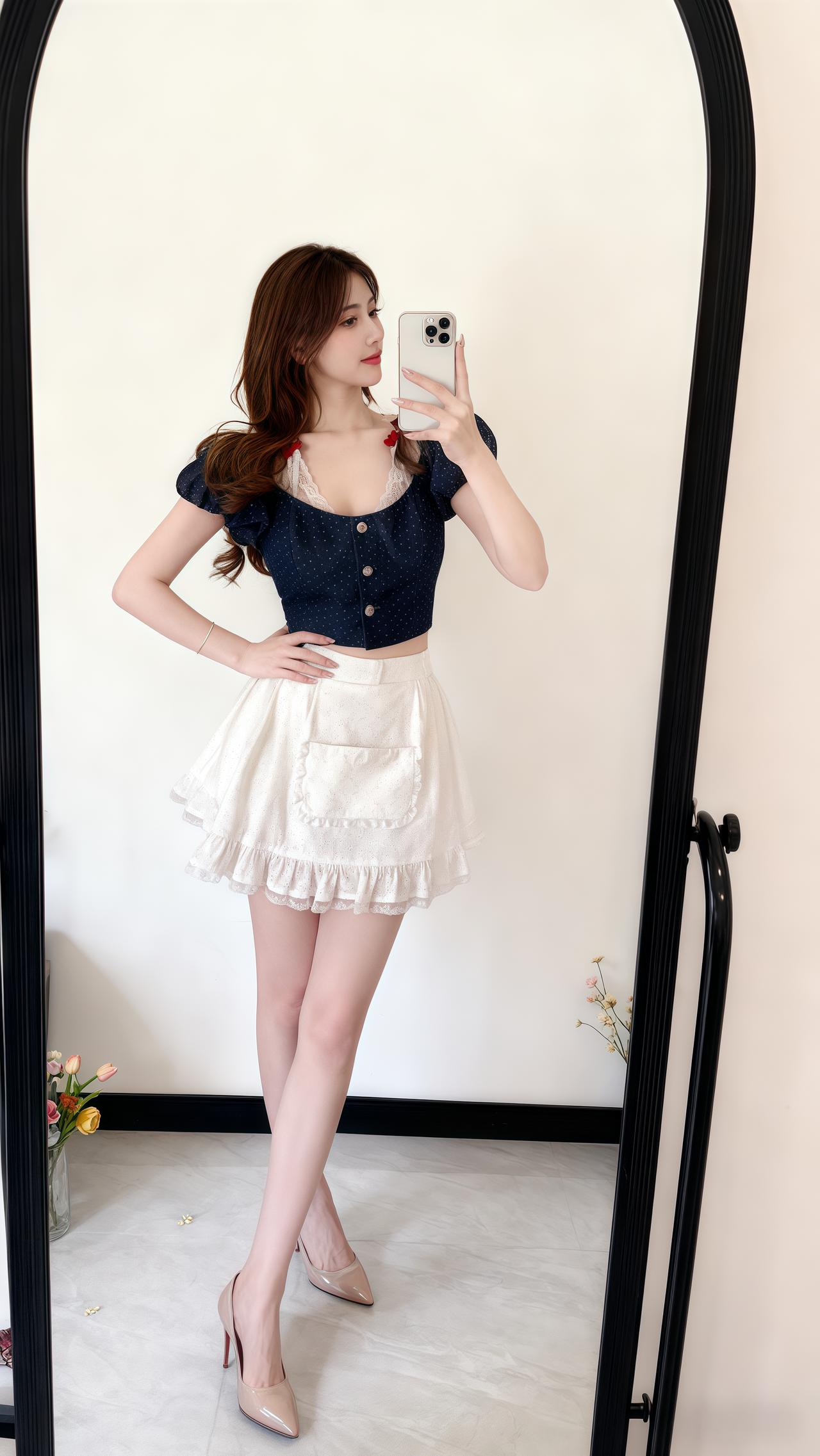 甜美穿搭 女神穿搭 甜美风