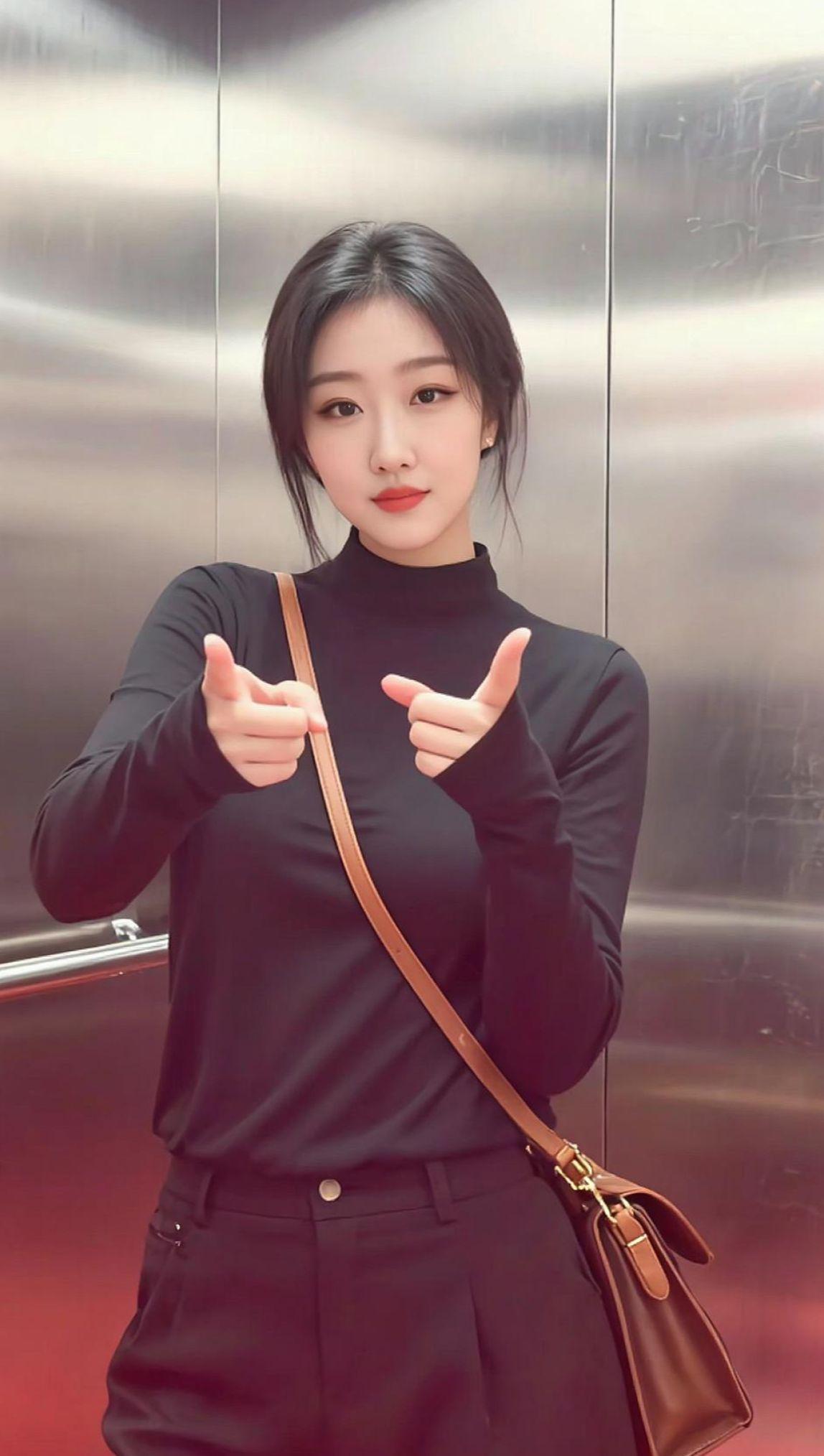 AI电梯生活照 抖音ai创作