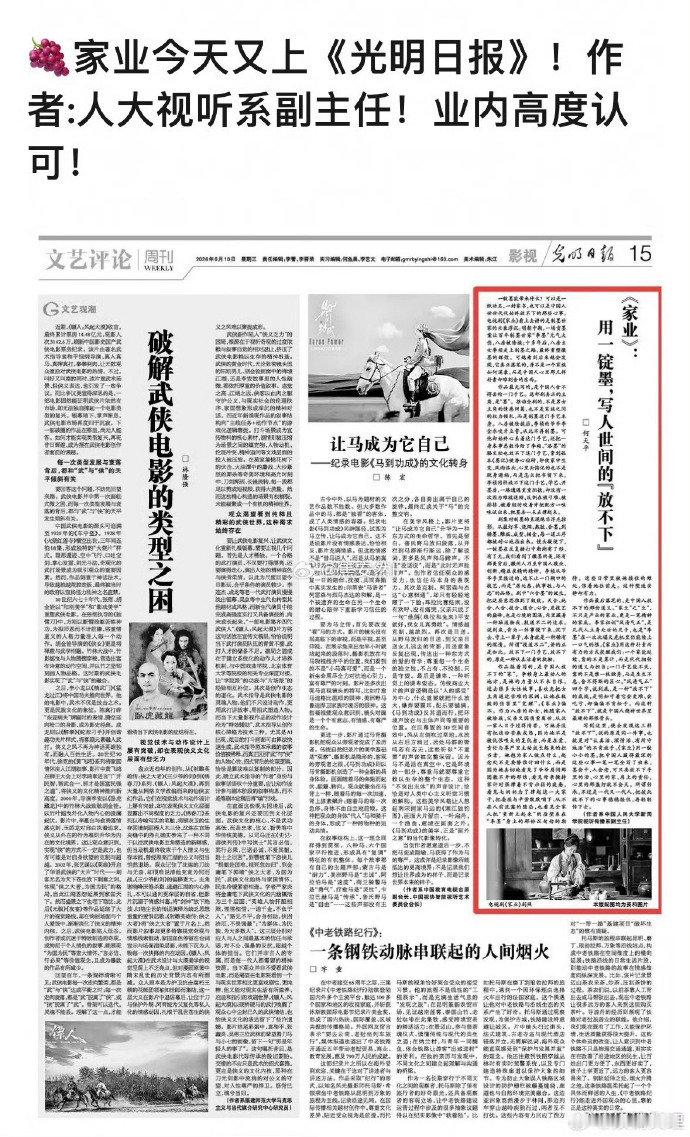 杨紫家业登光明日报了杨紫家业登光明日报 杨紫家业登光明日报了！ 
