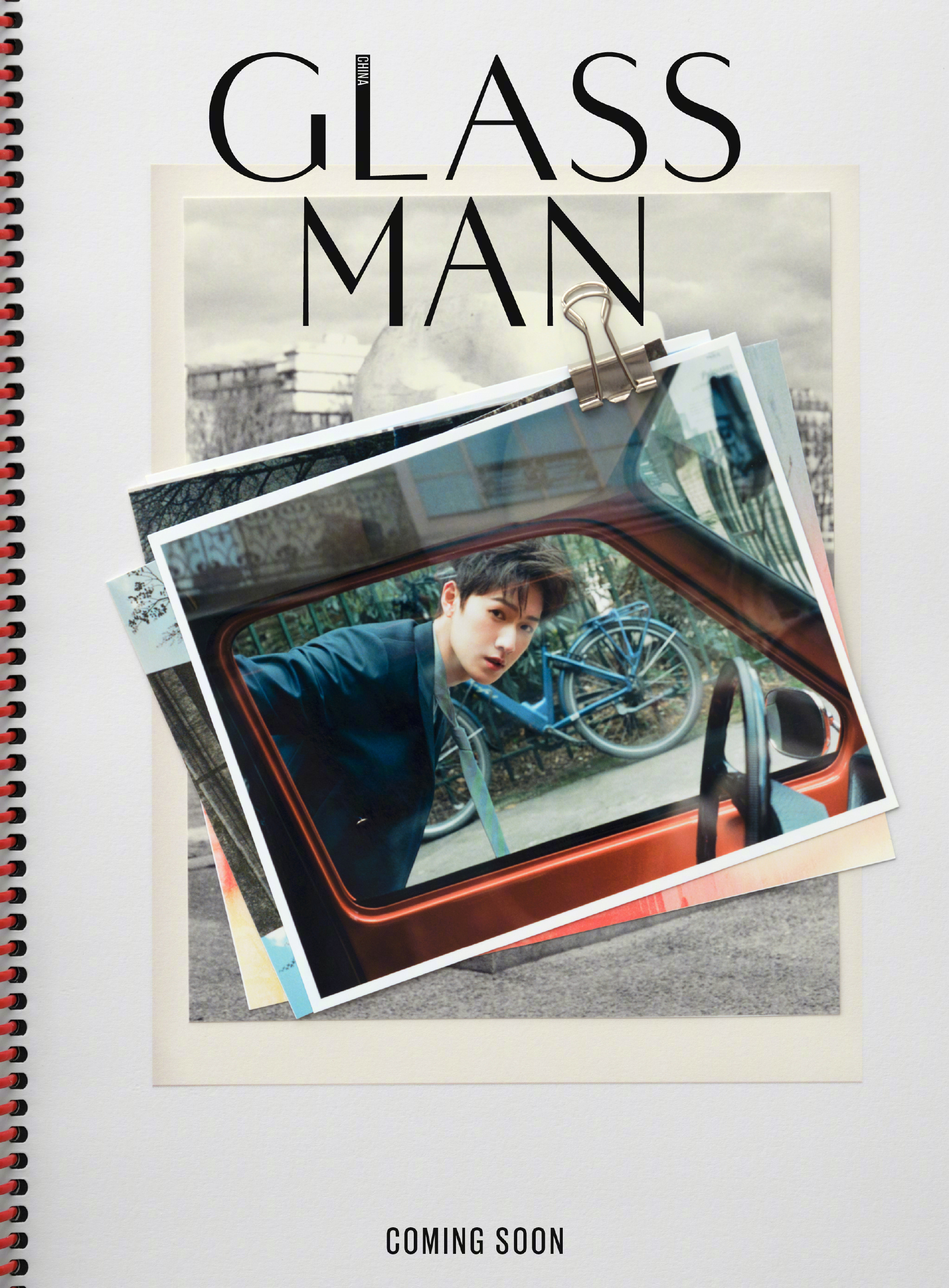 李昀锐 GLASS MAN中文版春季刊封面预告，来自巴黎的“手帐”，俊逸清新少年