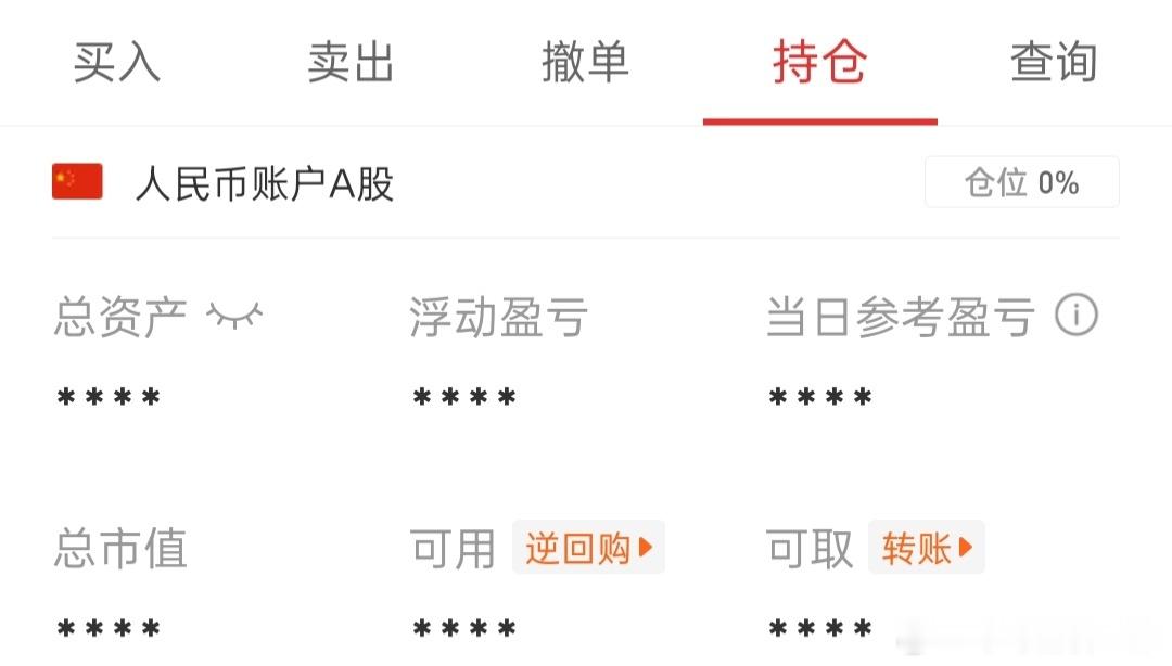 股票空仓中，今天暂时不准备出手了。没有好的标。 ​​​