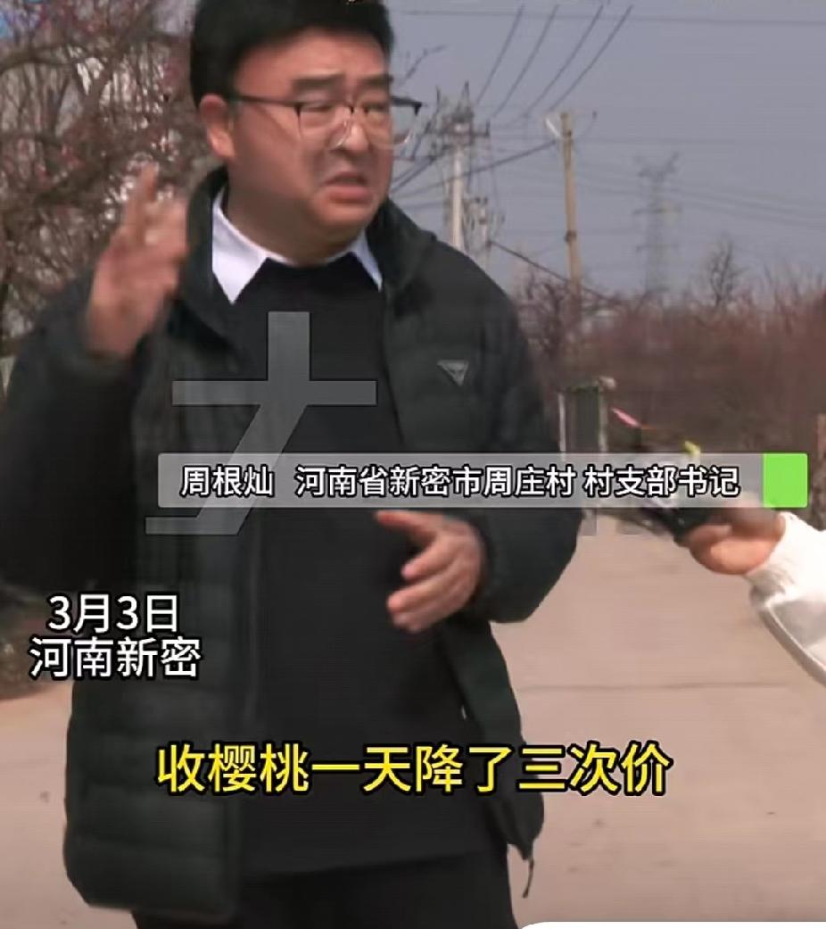 村书记不满樱桃收购商一天内三次降价，发视频引来5万游客吃樱桃。村书记：“5天村里