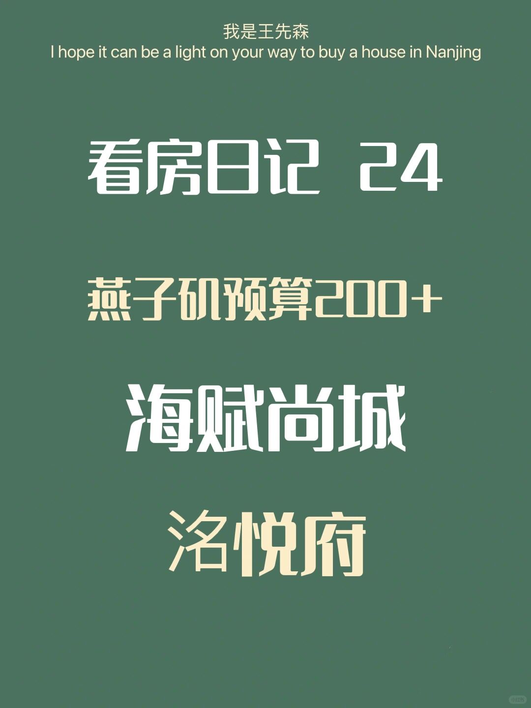 燕子矶200+预算 看房日记24 南京买房攻略