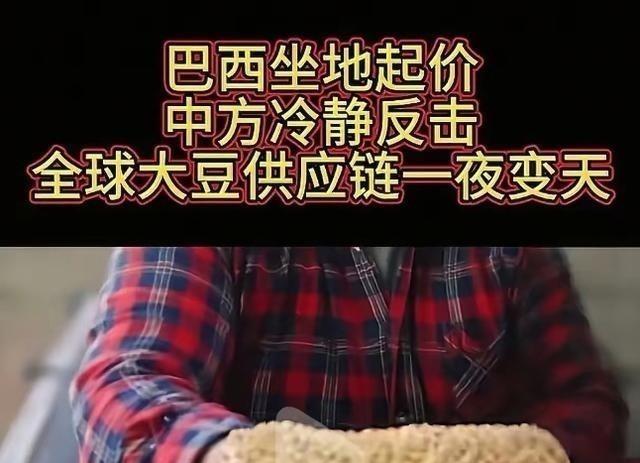 全世界都以为中国是傻瓜，人傻钱多，都在等机会狠狠敲诈中国一笔，巴西大豆握着中国7