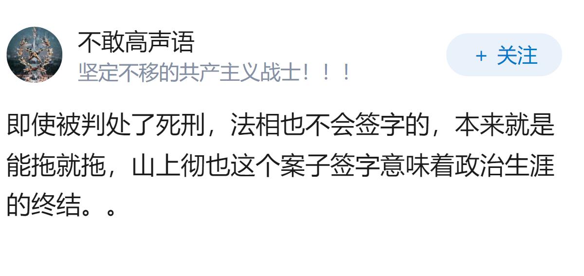 为什么日本政府不枪毙山上彻也?
