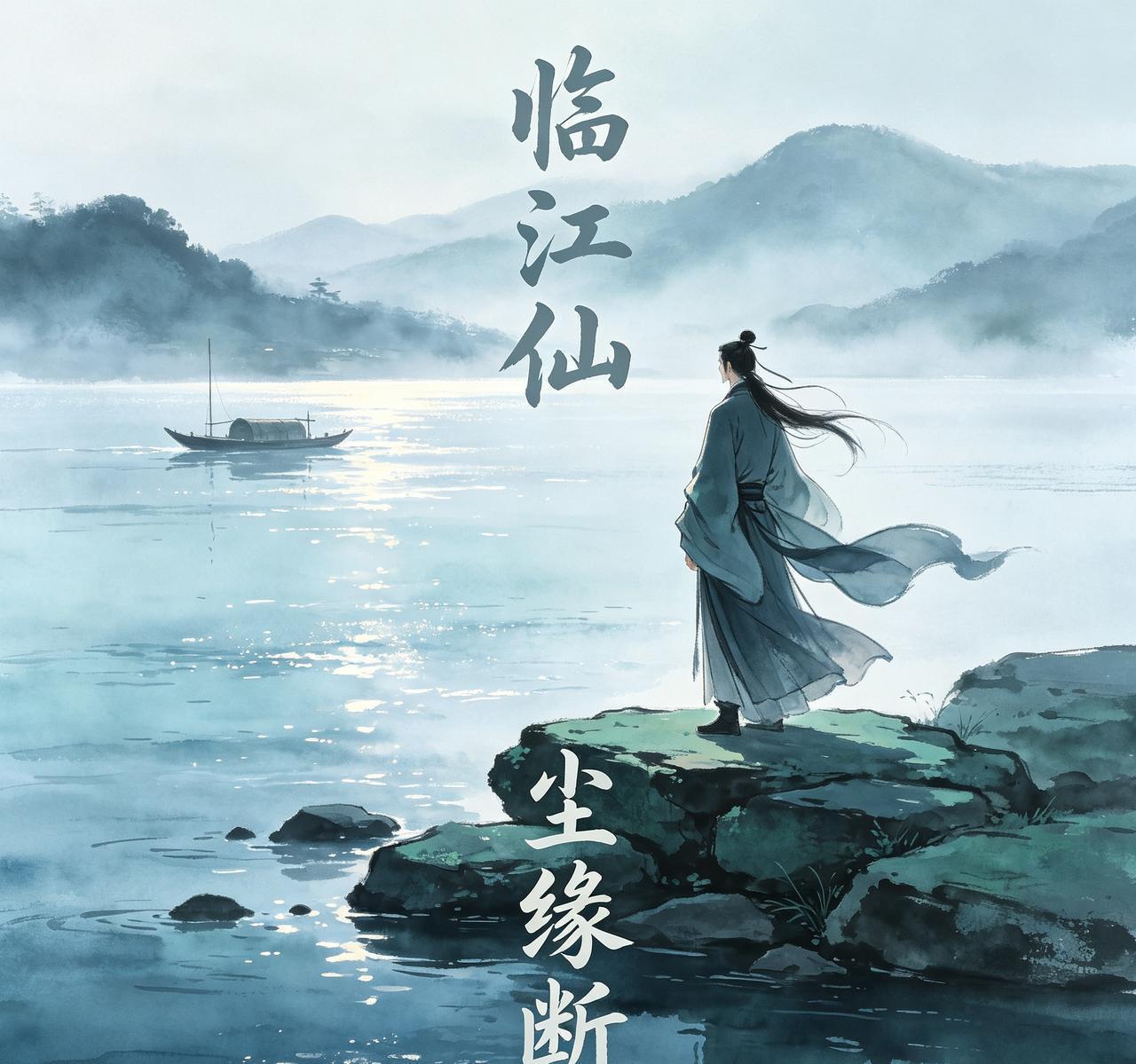 临江仙·尘缘断
 
香烟轻绕残古殿，素手遥礼苍穹。
一念惊破世间笼，尘缘随雾散，